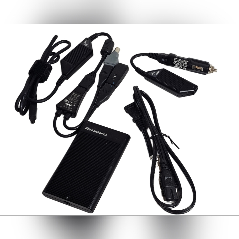 Lenovo Ultraslim AC/DC Combo Adapter Charging Kit Power Hub, Auto Aircraft Use